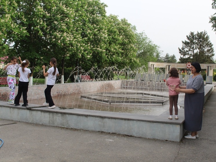 В парке села Степного на Ставрополье запустят обновленный фонтан