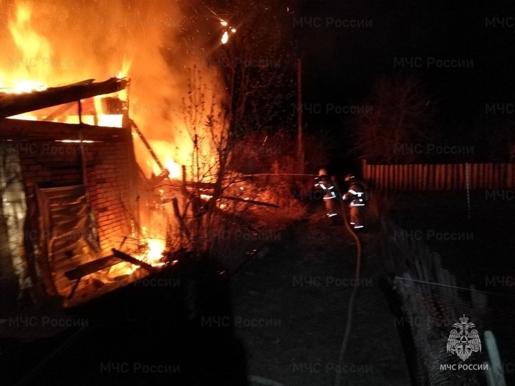 В Вяземском районе произошел пожар в жилом доме