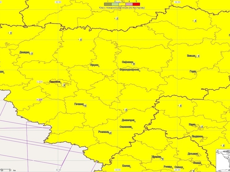 На Смоленщине установился 3 класс пожарной опасности