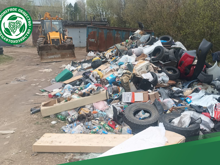 В Смоленске ликвидировали очередную несанкционированную свалку мусора