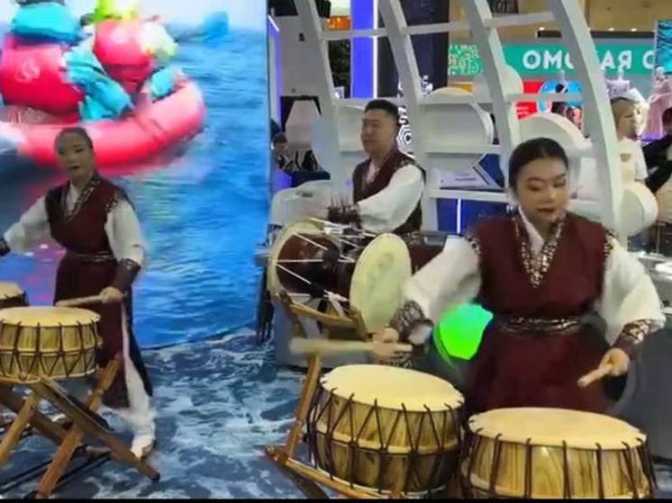 Сахалинский ансамбль корейских барабанщиков «Ханыль» выступил на выставке «Россия»