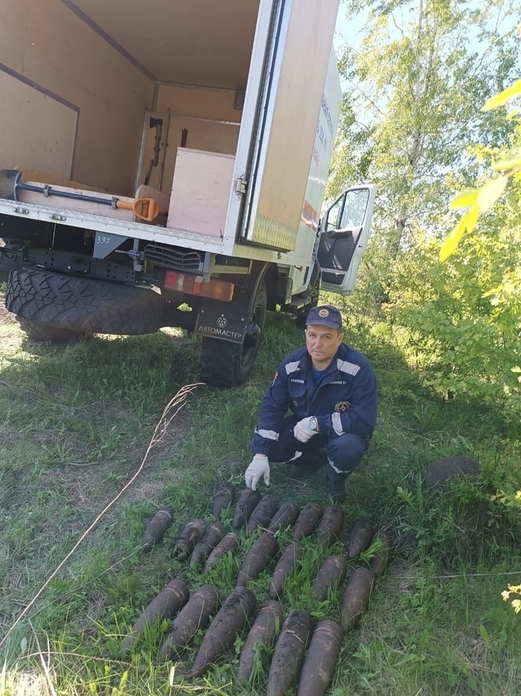 В Курской области обнаружили 23 неразорвавшихся снаряда