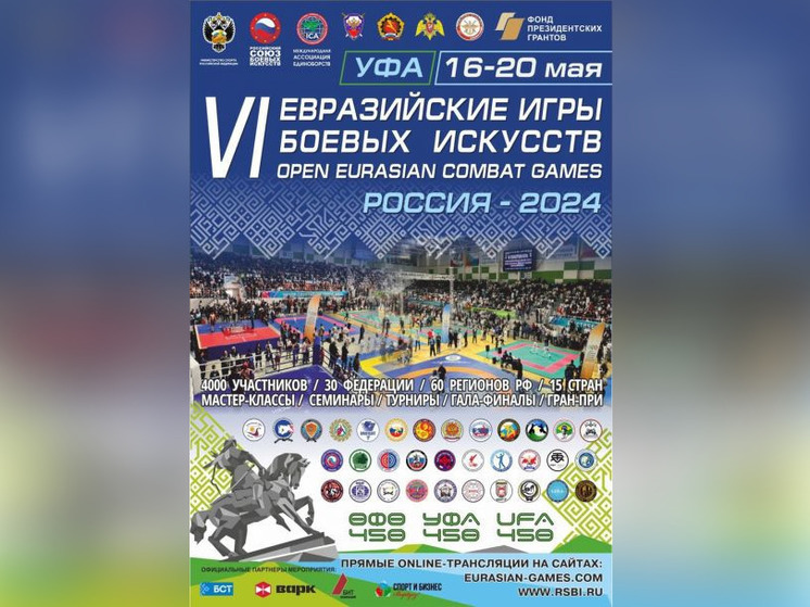 В Уфе пройдут VI открытые Евразийские Игры боевых искусств