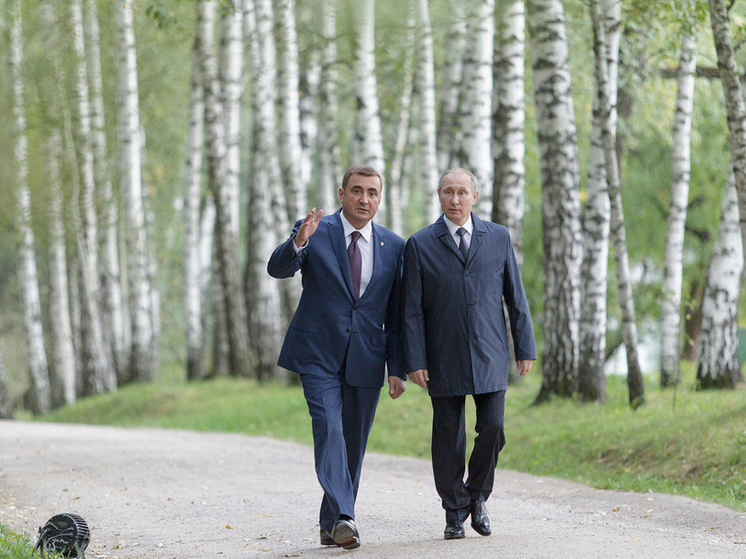 Президент Путин встретился с тульским губернатором Дюминым