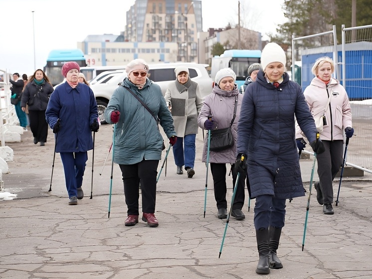  Мастер-классы по северной ходьбе в Архангельске продолжаются