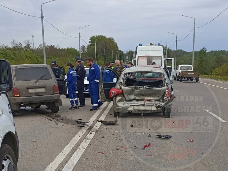В ДТП на объездной Курска ранен 63-летний водитель «Нивы»