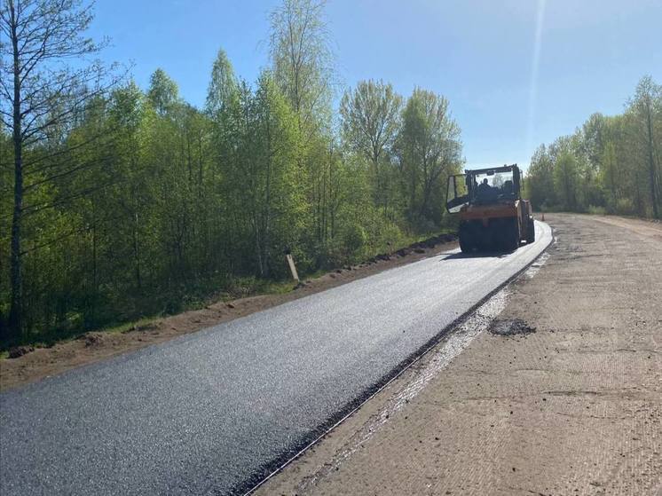 Федеральную дорогу в Локнянском муниципальном округе уже начали ремонтировать