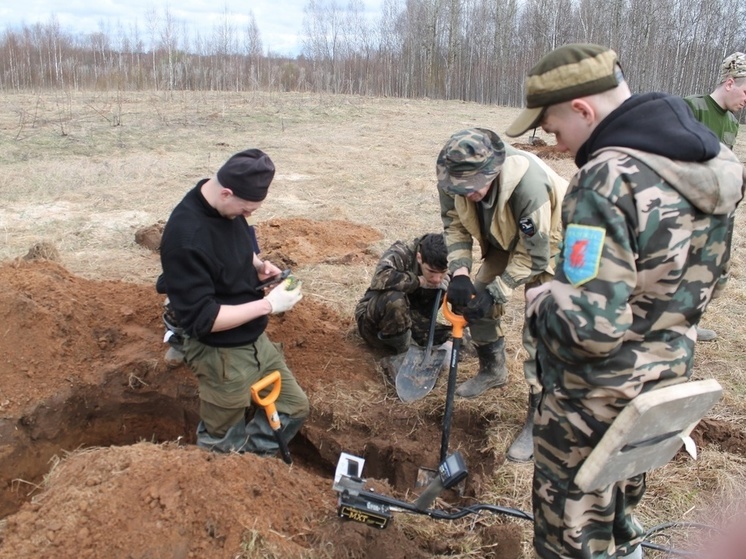 Поисковики обнаружили останки солдата, чьи дочки живут в Тверской области