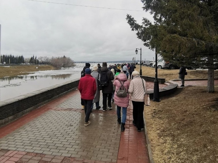 За сутки в черте Томска вырос уровень воды в Томи