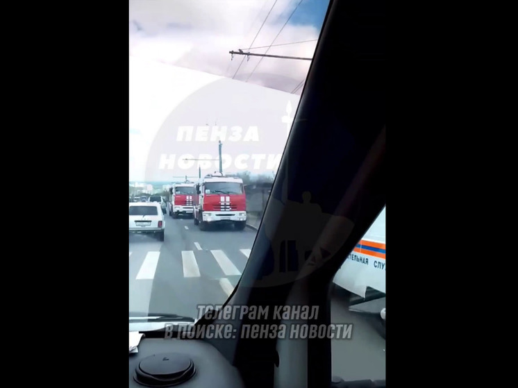 В Пензе загорелся дом на улице Карпинского
