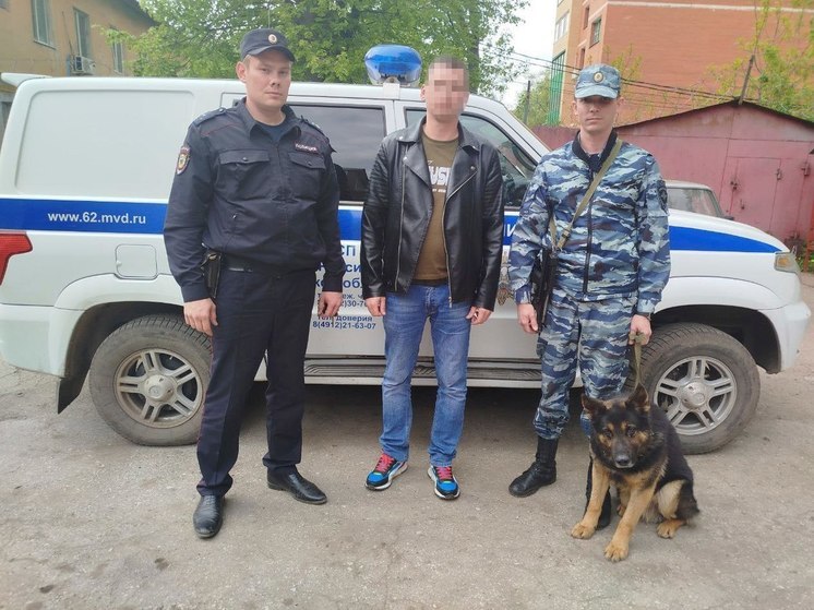 На Московском шоссе в Рязани задержали находящегося в розыске мужчину