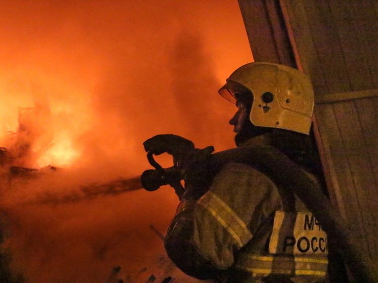 Постройку на Приморской потушили спасатели во Владивостоке