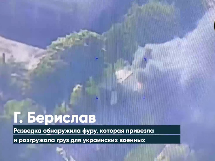Бойцы-добровольцы уничтожили фуру с военным грузом на правом берегу Днепра
