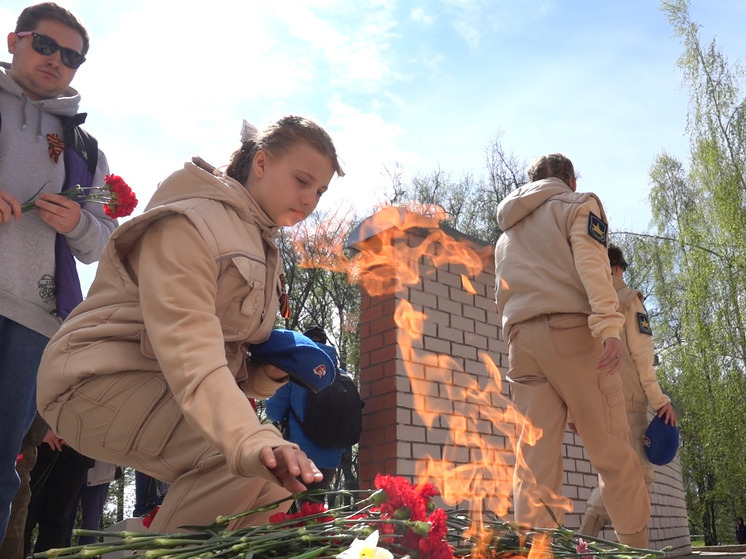 Частицу Вечного огня с Поклонной горы в Москве привезли в Тверскую область