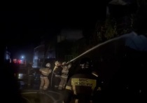 В Краснодарском крае локализован крупный пожар на базе отдыха в станице Голубицкой в районе Темрюка