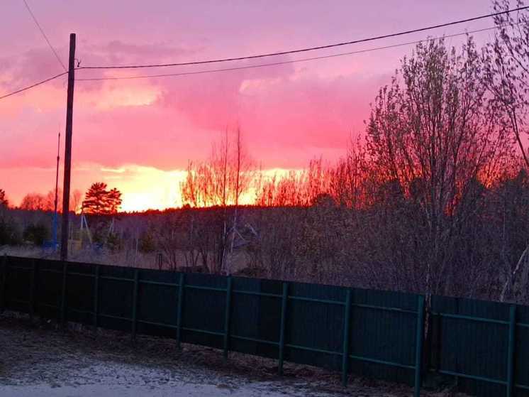 "Нереально красивый закат": томичи выкладывают в сеть фото вечернего неба