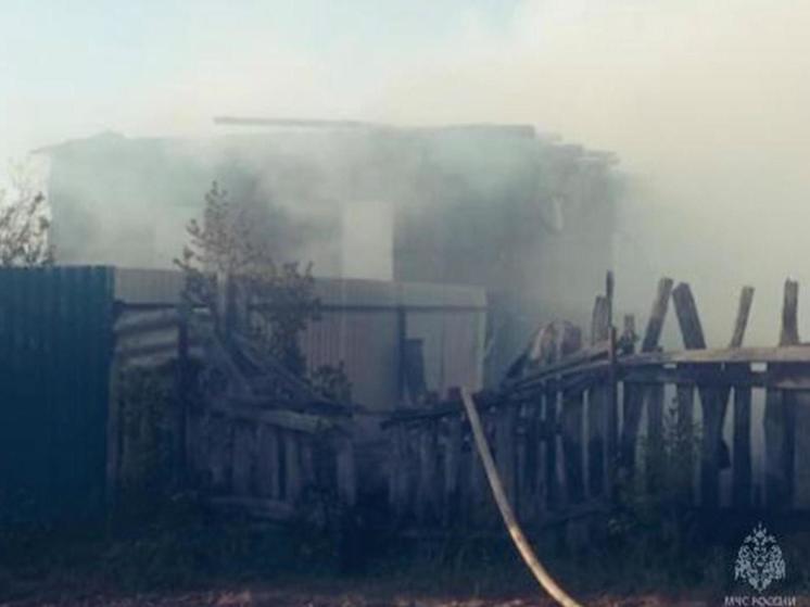 Под брянской Жуковкой сгорел жилой дом