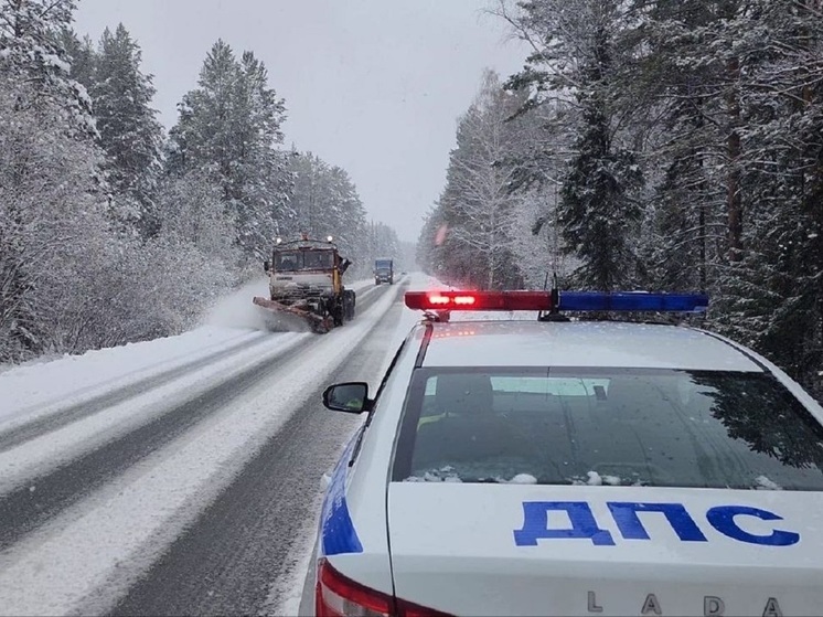 ГИБДД предупредила о рыхлом снеге на свердловских дорогах