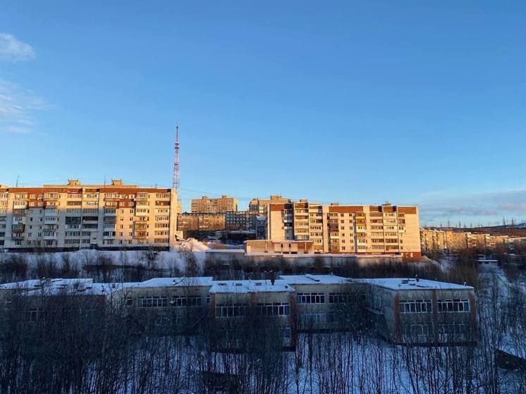 Мурманск снова заметает снегом