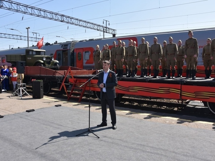 Депутат ЗСК Выпринцев организовал прибытие «Поезда Победы» в Славянск-на -Кубани