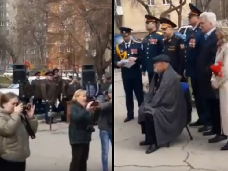 Для 99-летнего ветерана ВОВ провели парад Победы во дворе его дома