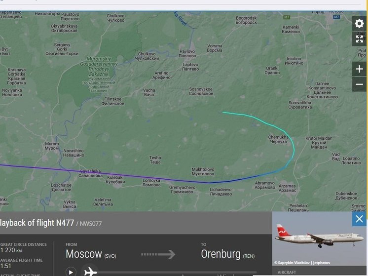 Мash: пассажирский самолет, следовавший в Оренбург, пропал с радаров