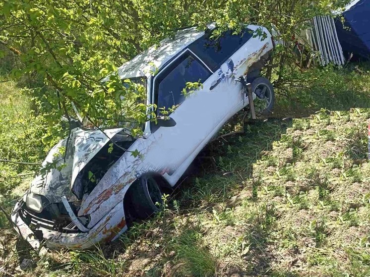 Под Саратовом автомобиль едва не убил водителя