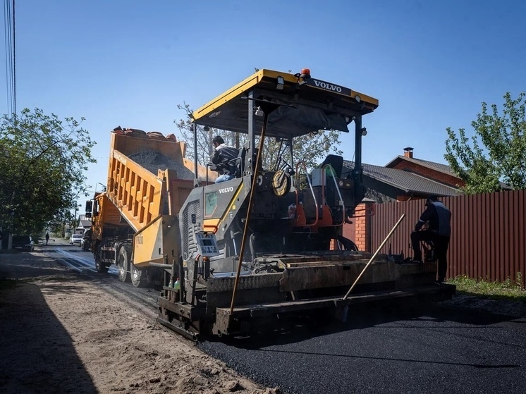 В Курске ремонтируют почти 1 км дороги по 6-му Ольховскому переулку