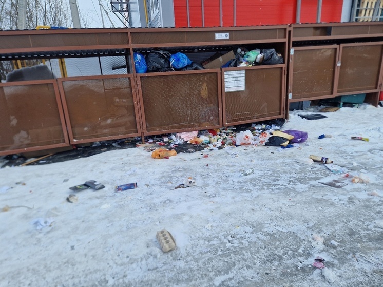 Жители Аксарки массово жалуются на заваленные мусором площадки