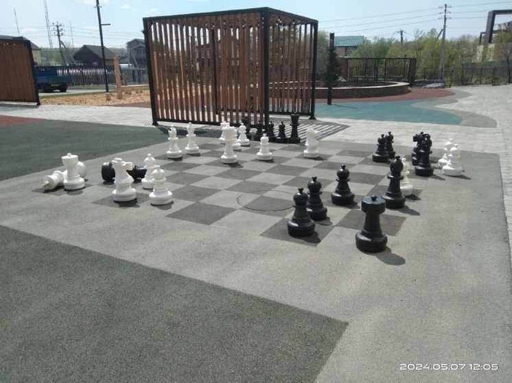 Двор с шахматами обнаружен в Хабаровске