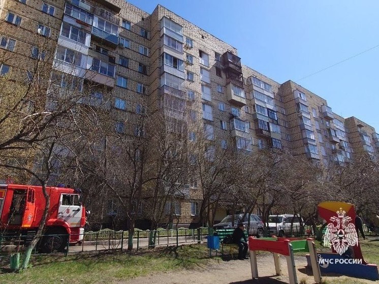 Женщина погибла в пожаре на улице Свердловской в Красноярске