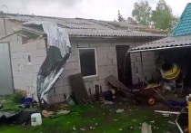 Ураган обрушился на город Ефремов Тульской области днем вторника, 7 мая