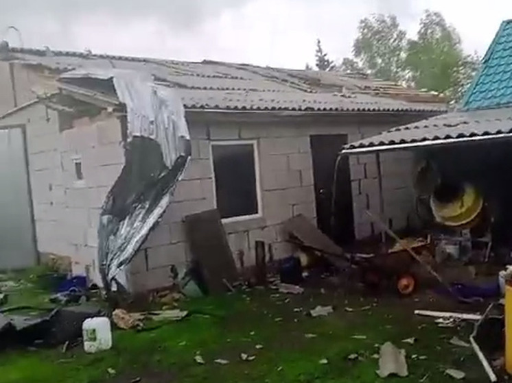 Ураган повредил жилые дома и машины в Тульской области
