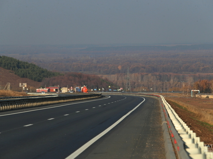 На развязке трассы в Татарстане открыли путепровод