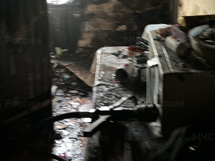 В центре Калуги сгорела квартира