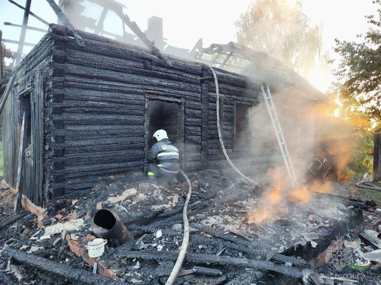 При пожаре в брянском селе Верхличи погиб 53-летний мужчина