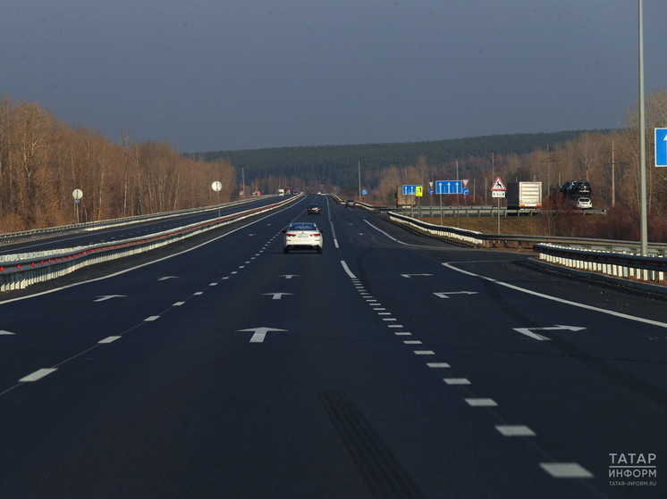 Скорость на трассе М-12 в Татарстане снизили до 90 км/ч из-за непогоды