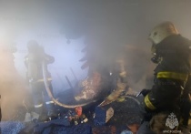 49 человек вышли на тушение пожара, охватившего частный дом №24 на улице Верхгляденской в Барнауле.