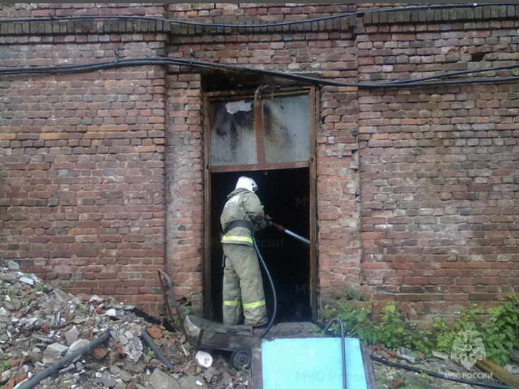 Произошел пожар  в неэксплуатируемом строении в Смоленском районе