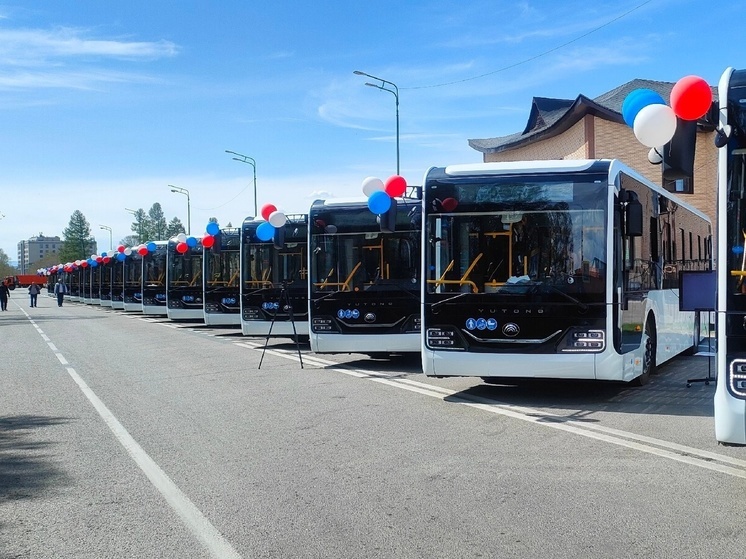 В Туву поступило 20 автобусов марки YUTONG