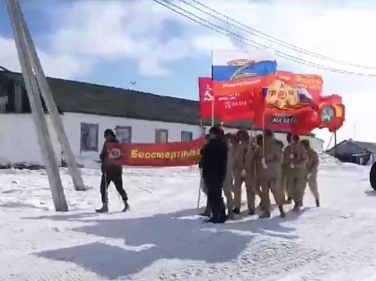 На Таймыре День Победы отметили на морозе в -26 градусов