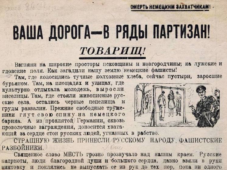 Выставка про агитационные листовки Великой Отечественной войны открылась в Пскове