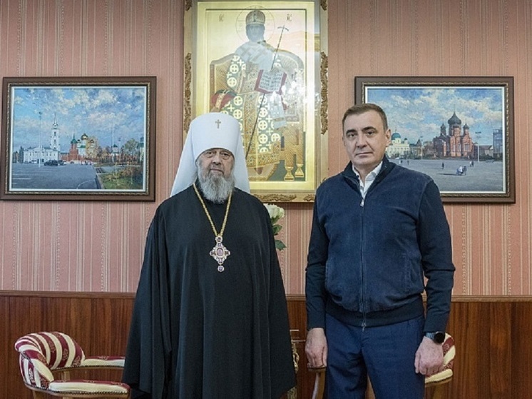 Дюмин поздравил митрополита Тульского и Ефремовского с днем рождения