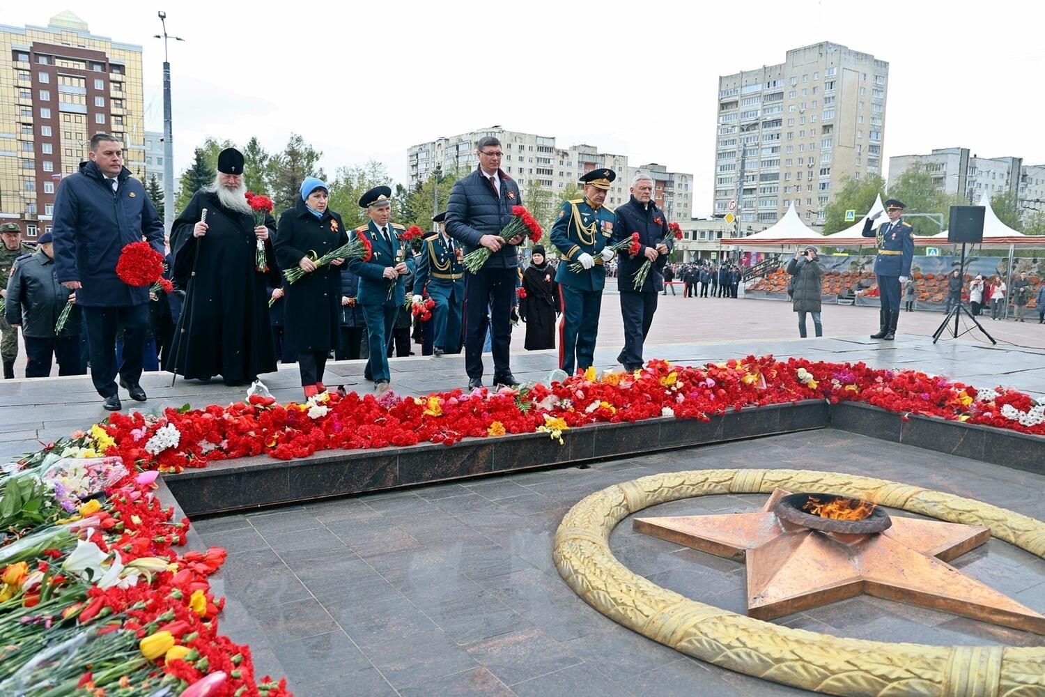 Во Владимире прошел парад в честь Дня Победы