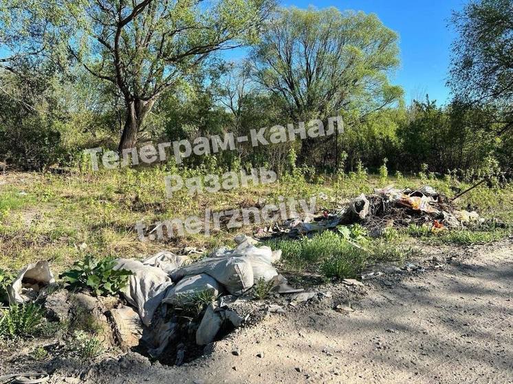 Рязанцы пожаловались на образовавшуюся свалку на улице Солнечной