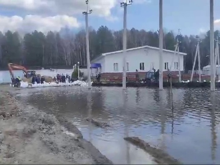 Затопленный вешними водами райцентр показал глава Усть-Ишимского района