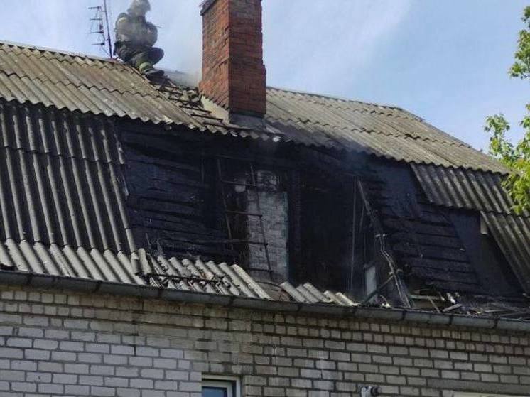 Пожар в поселке Малое Луговое Гурьевского МО ликвидировали сотрудники МЧС