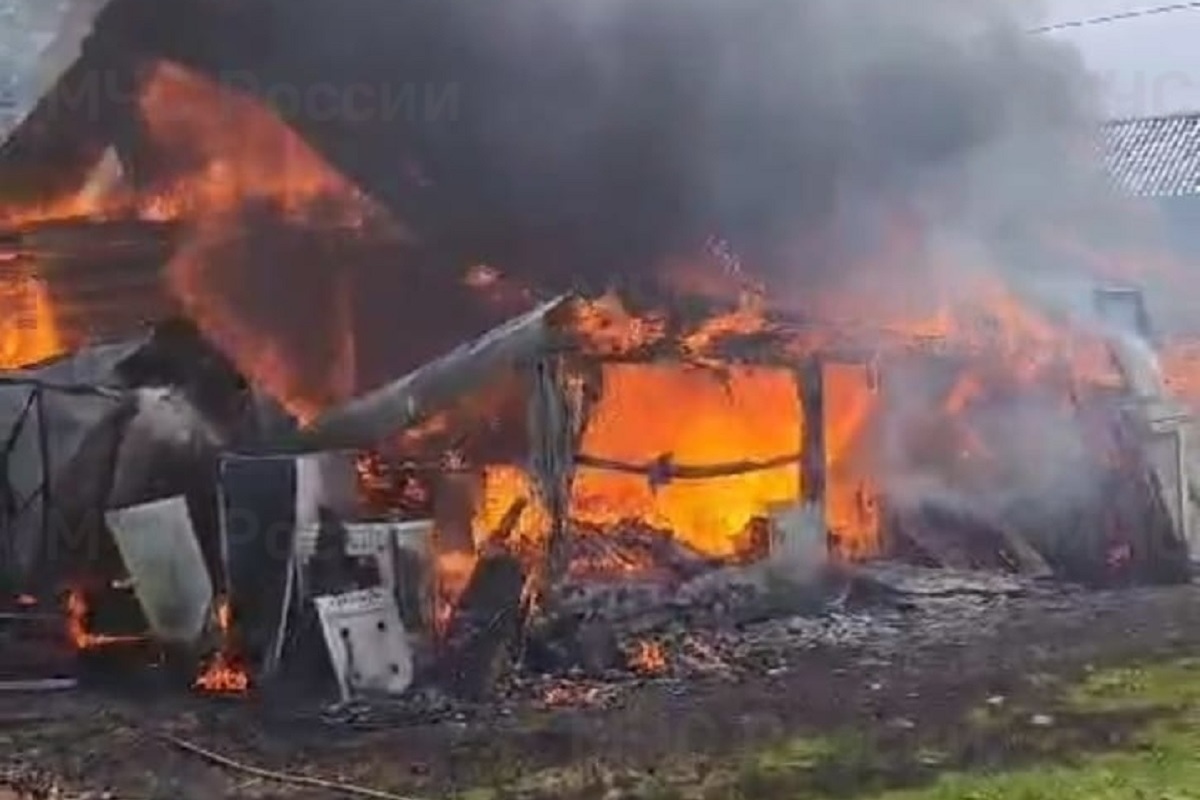 Несколько человек пострадали на пожаре дома в Калужской области