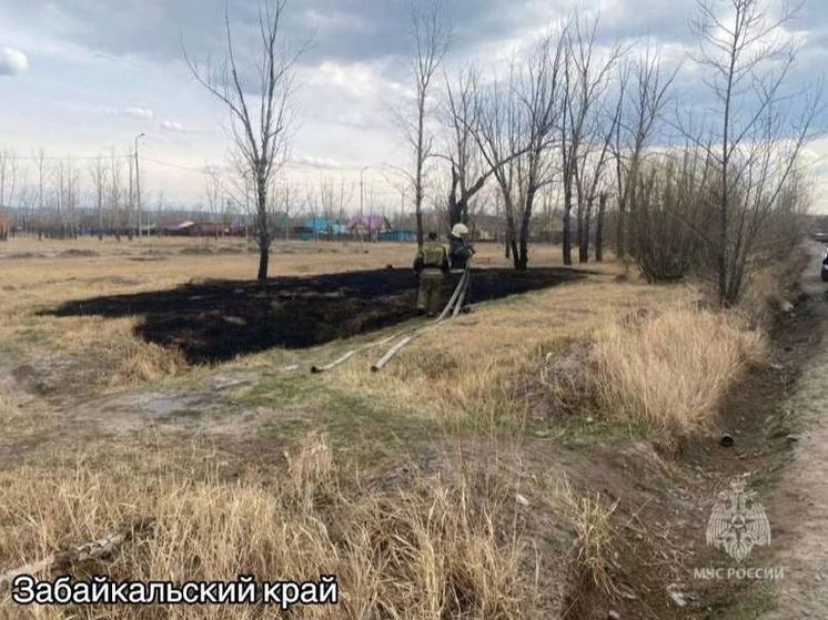 10-летний ребенок устроил ландшафтный пожар в Чите
