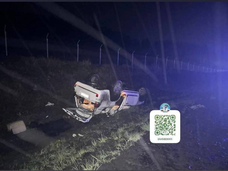 Пьяный водитель Land Cruiser перевернулся на трассе в Углегорском районе